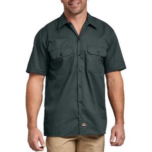 Dickies: Short Sleeve Work Shirt (Hunter Green)