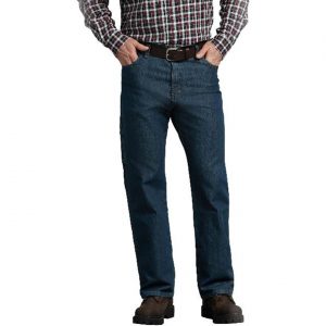 Dickies: FLEX Relaxed Fit Straight Leg 5-Pocket Carpenter Tough Max™ Denim Jeans (Heritage Tinted Khaki)