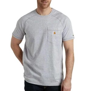 Carhartt: Force Relaxed Fit Midweight Short-Sleeve Pocket T-Shirt (Heather Gray)
