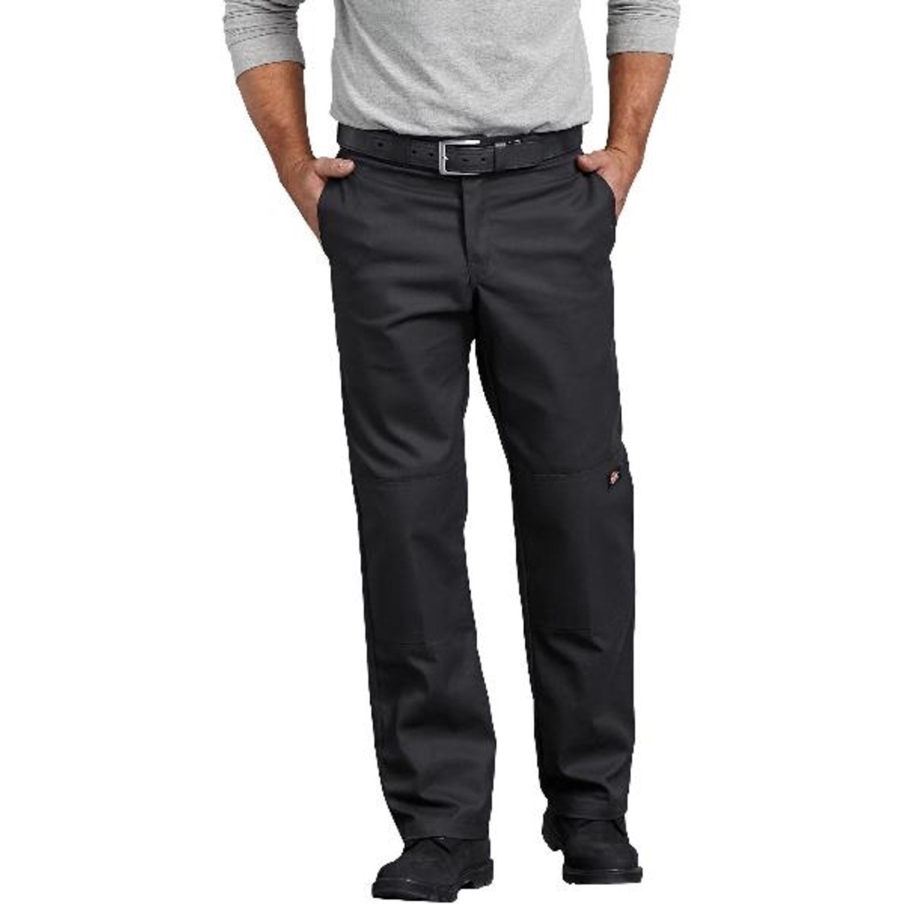 Dickies: FLEX Regular Fit Straight Leg Double Knee Work Pants (Black)