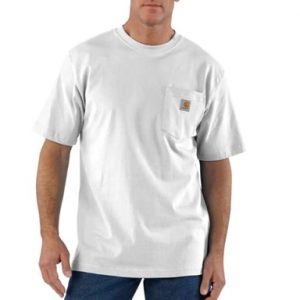 Carhartt: Loose Fit Heavyweight Short-Sleeve Pocket T-Shirt (White)