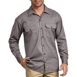 Dickies: Long Sleeve Work Shirt (Silver)