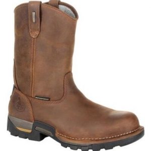 Georgia Boot: Eagle One Waterproof Pull-On Work Boot (Brown)