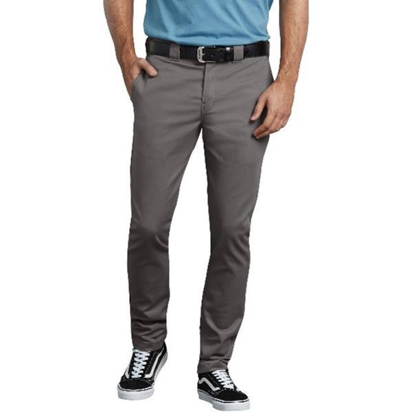 Dickies: FLEX Slim Skinny Fit Twill Work Pants (Gravel Gray)