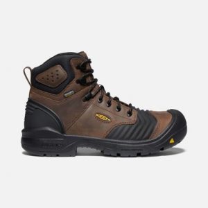Keen Utility: Men's Portland 6" Waterproof Carbon Fiber Toe Boot (Dark Earth/Black)