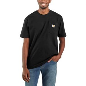 Carhartt: Loose Fit Heavyweight Short-Sleeve Pocket T-Shirt (Black)