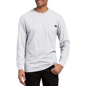 Dickies: Long Sleeve Heavyweight Crew Neck T-Shirt (Ash Gray)