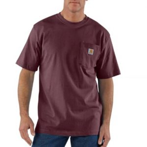 Carhartt: Loose Fit Heavyweight Short-Sleeve Pocket T-Shirt (Port)