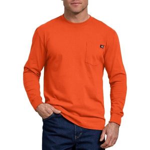 Dickies: Long Sleeve Heavyweight Crew Neck T-Shirt (Orange)
