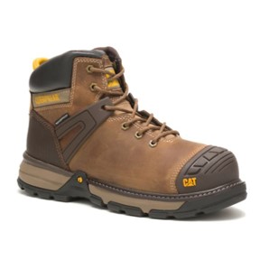 CAT Footwear: Men's Excavator Superlite Waterproof Soft Toe Work Boot (Dark Beige)