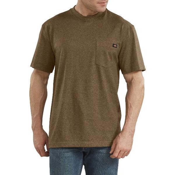 Dickies: Short Sleeve Heavyweight Heathered T-Shirt (Brown Duck Heather)