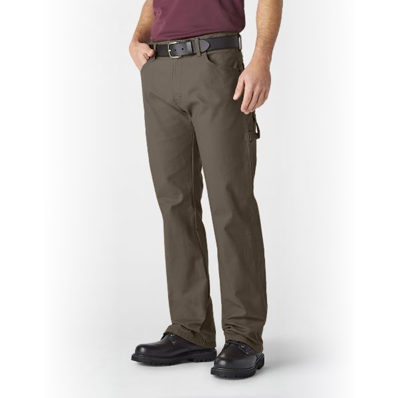 Dickies: Relaxed Fit Straight Leg Carpenter Duck Jeans (Rinsed Mushroom)