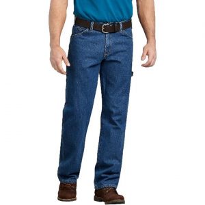 Dickies: Relaxed Fit Carpenter Denim Jeans (Stonewashed Indigo Blue)