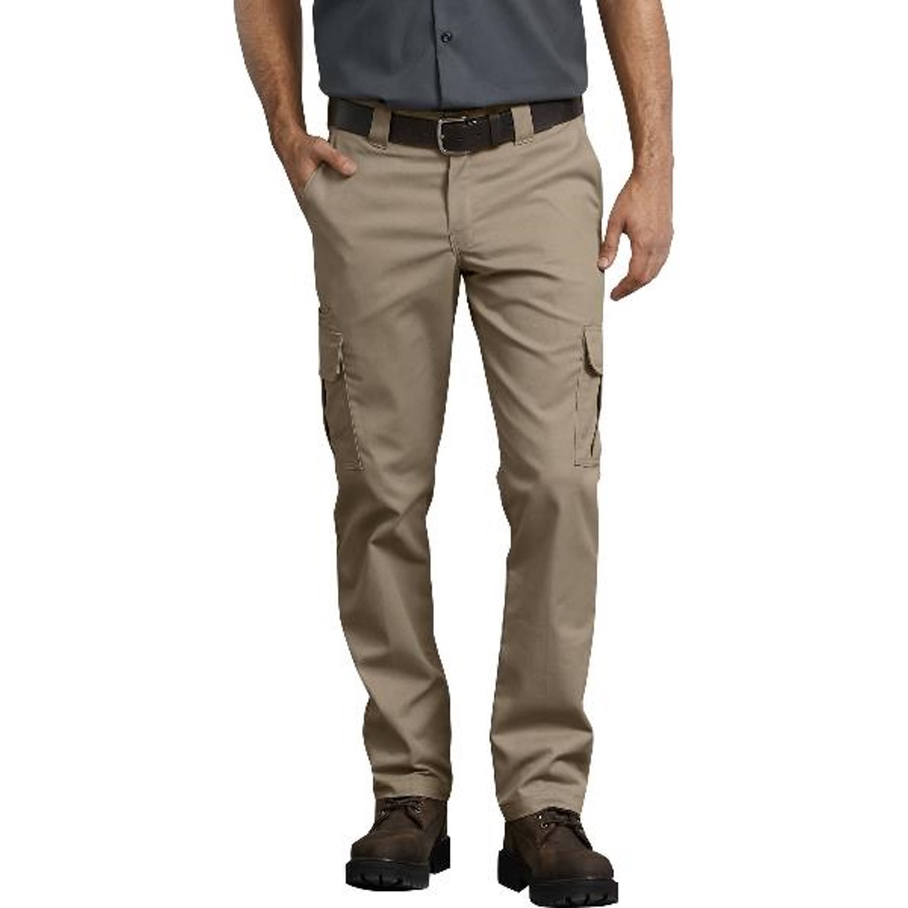Dickies: FLEX Slim Fit Straight Leg Cargo Pants (Desert Khaki)