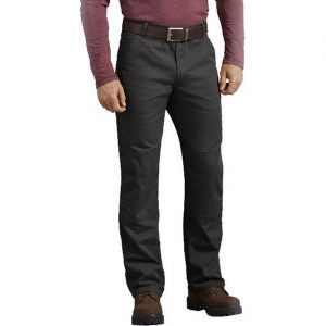 Dickies: FLEX Regular Fit Tough Max™ Duck Double Knee Pants (Stonewashed Black)