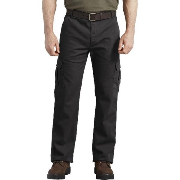 Dickies: FLEX Regular Fit Tough Max™ Duck Cargo Pants (Stonewashed Black)