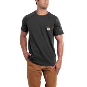 Carhartt: Force Relaxed Fit Midweight Short-Sleeve Pocket T-Shirt (Carbon Heather)