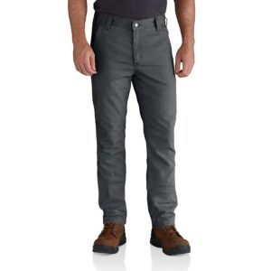 Carhartt: Rugged Flex® Straight Fit Canvas 5-Pocket Tapered Work Pant (Shadow)