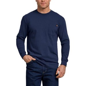 Dickies: Long Sleeve Heavyweight Crew Neck T-Shirt (Deep Blue)
