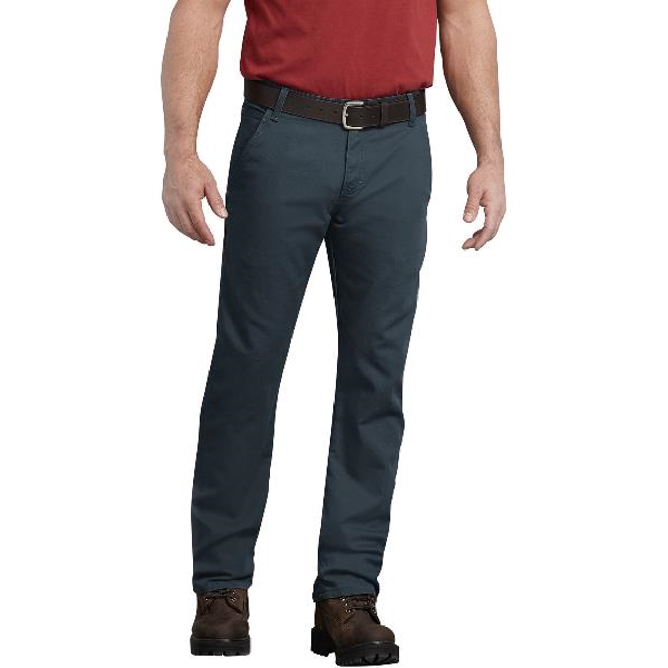Dickies: FLEX Regular Fit Straight Leg Tough Max™ Duck Carpenter Pants (Stonewashed Diesel Gray)