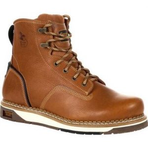 Georgia Boot: AMP LT Wedge Work Boot (Brown)