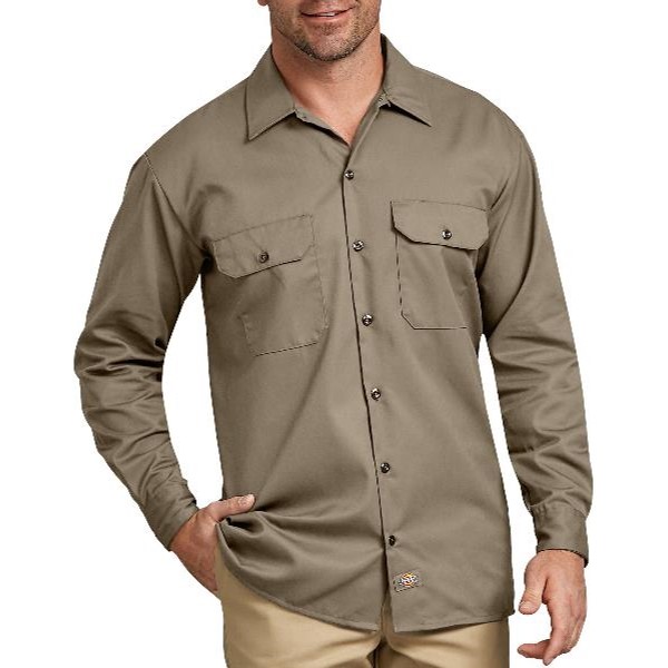 Dickies: Long Sleeve Work Shirt (Desert Khaki)