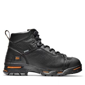 Timberland PRO: Men's Endurance 6" Steel Toe Work Boots (Black Full-Grain)