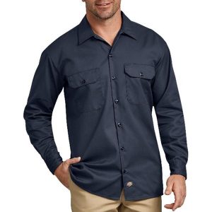 Dickies: Long Sleeve Work Shirt (Dark Navy)