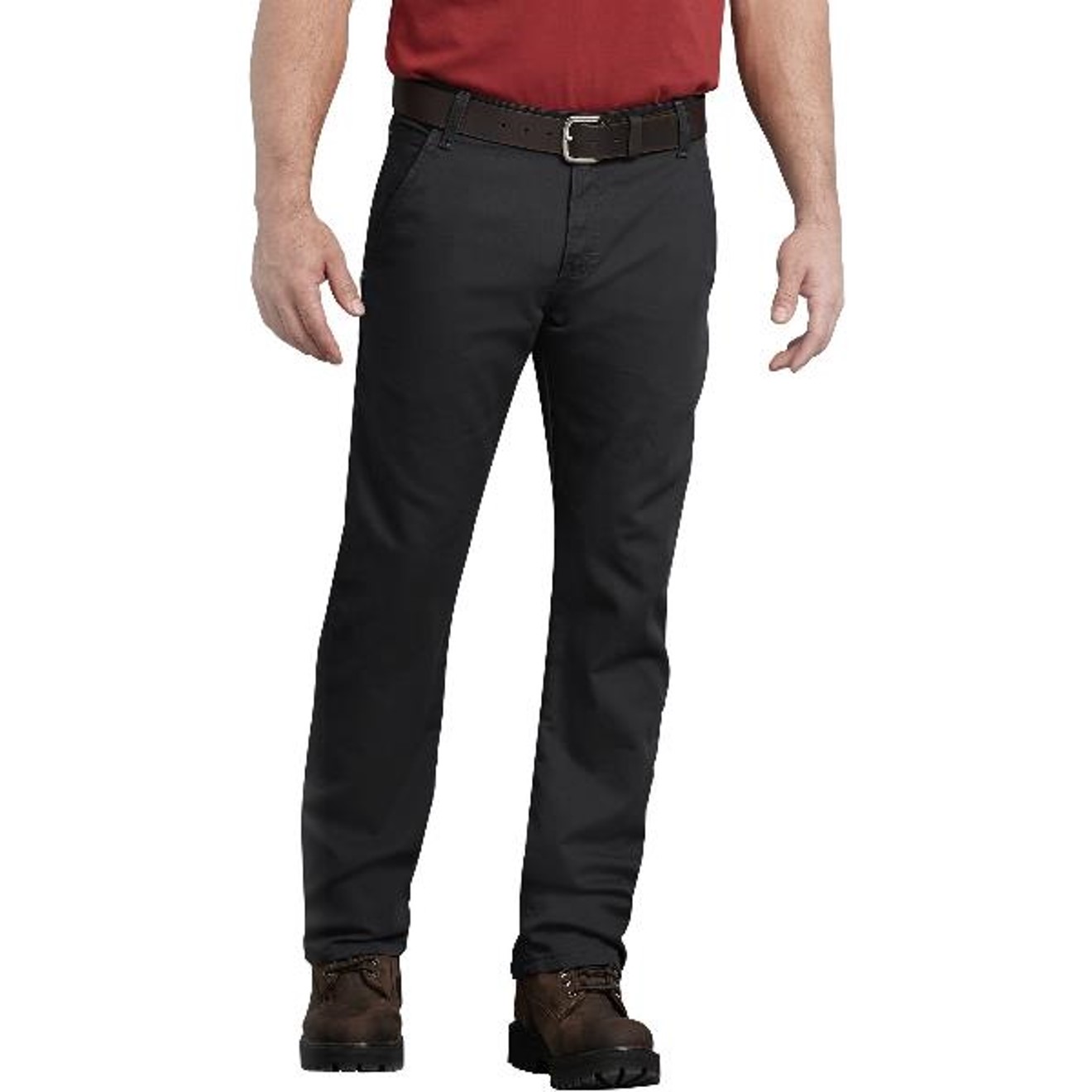 Dickies: FLEX Regular Fit Straight Leg Tough Max™ Duck Carpenter Pants (Stonewashed Black)