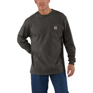 Carhartt: Loose Fit Heavyweight Long-Sleeve Pocket T-Shirt (Peat)