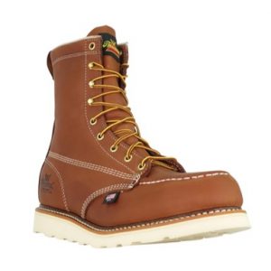 Thorogood: American Heritage 8″ Safety Toe Moc Toe MAXWear Wedge™ (Tobacco)