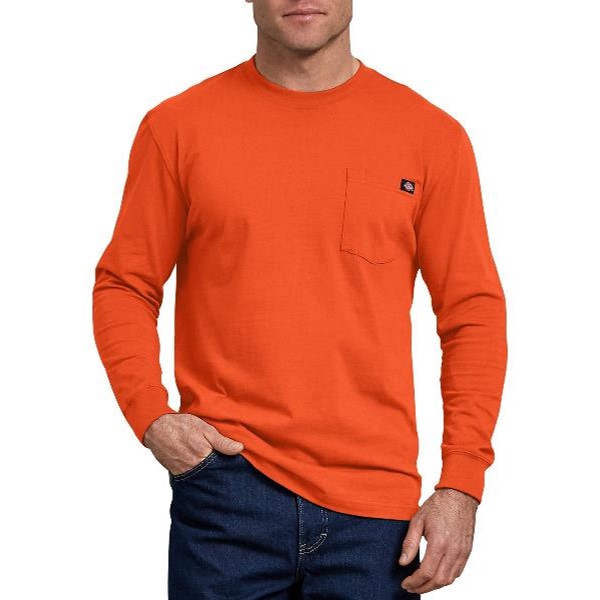Dickies: Long Sleeve Heavyweight Crew Neck T-Shirt (Orange)