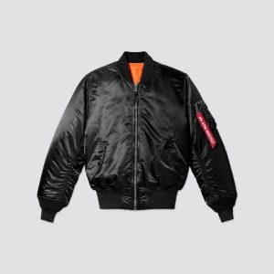 Alpha Industries: Men's Heritage MA-1 Bomber Jacket (Black)