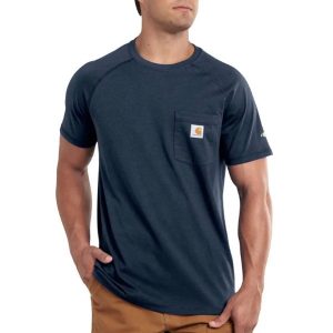 Carhartt: Force Relaxed Fit Midweight Short-Sleeve Pocket T-Shirt (Navy)