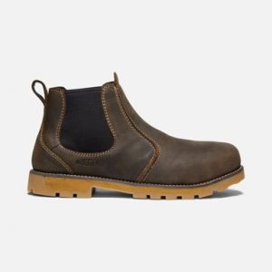 Keen Utility: Men's Seattle Romeo Aluminum Toe Boot (Cascade Brown/Gum)