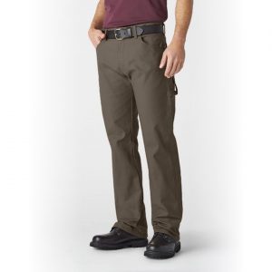 Dickies: Relaxed Fit Straight Leg Carpenter Duck Jeans (Rinsed Mushroom)