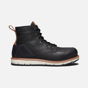 Keen Utility: Men's San Jose 6" Aluminum Toe Boot (Black/Caramel Cafe)