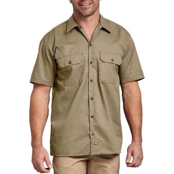 Dickies: Short Sleeve Work Shirt (Military Khaki)