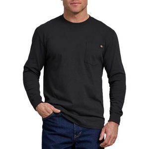 Dickies: Long Sleeve Heavyweight Crew Neck T-Shirt (Black)