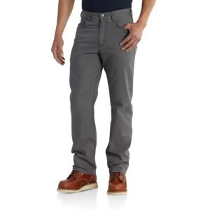 Carhartt: Rugged Flex® Relaxed Fit Canvas 5-Pocket Work Pant (Gravel)