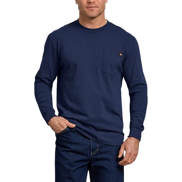 Dickies: Long Sleeve Heavyweight Crew Neck T-Shirt (Deep Blue)