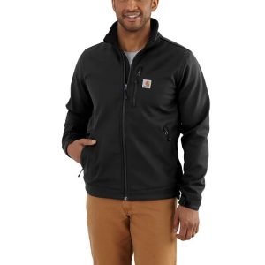 Carhartt: Rain Defender® Relaxed Fit Heavyweight Softshell Jacket (Black)