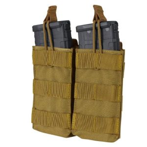 Condor Outdoor: Double M4/M16 Open Top Mag Pouch (Coyote Brown)