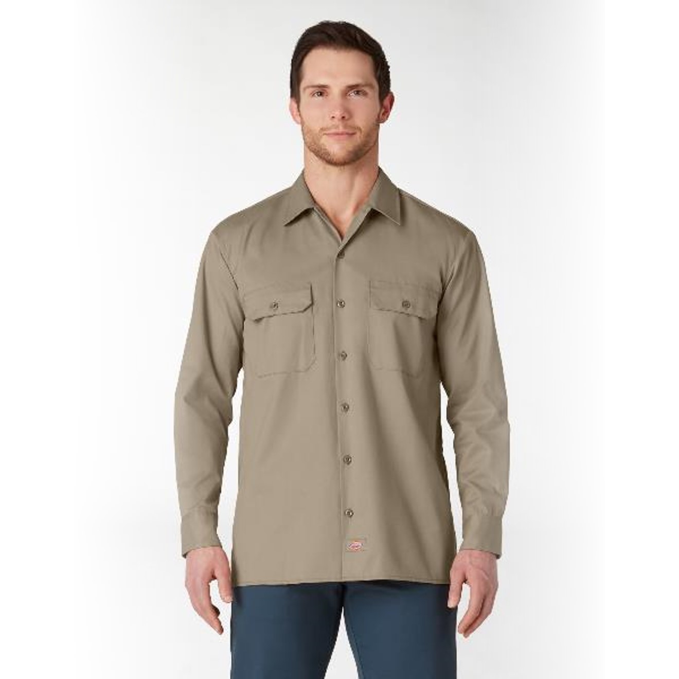 Dickies: FLEX Cooling Long Sleeve Work Shirt (Desert Khaki)