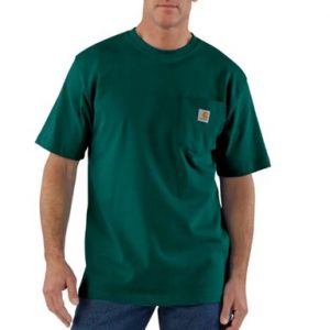 Carhartt: Loose Fit Heavyweight Short-Sleeve Pocket T-Shirt (Hunter Green)
