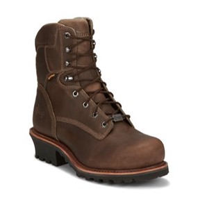 Chippewa: Bolville Waterproof Nano Composite Toe 9" Logger (Snowplow Fossil Full-Grain)