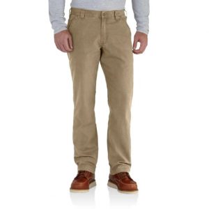 Carhartt: Rugged Flex® Relaxed Fit Canvas Work Pant (Dark Khaki)