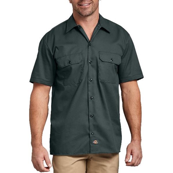 Dickies: Short Sleeve Work Shirt (Hunter Green)