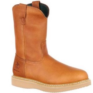 Georgia Boot: Wedge Work Wellington (Barracuda Gold)