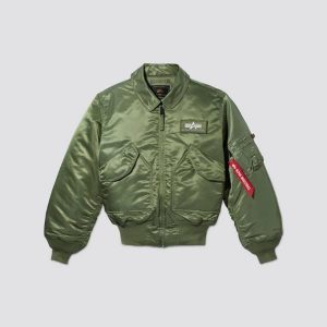 Alpha Industries: Men's Heritage CWU 45/P Bomber Jacket (Sage)